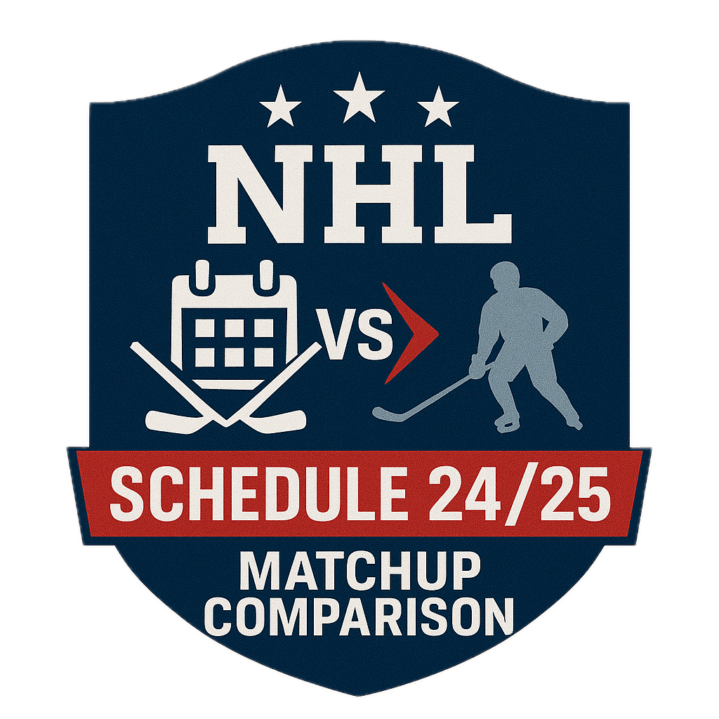 NHL Schedule 24/25 - Matchup Comparison